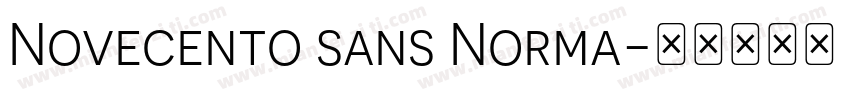 Novecento sans Norma字体转换